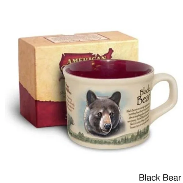 modern bamboo dinnerware sets -American Expedition Wildlife Soup Mug