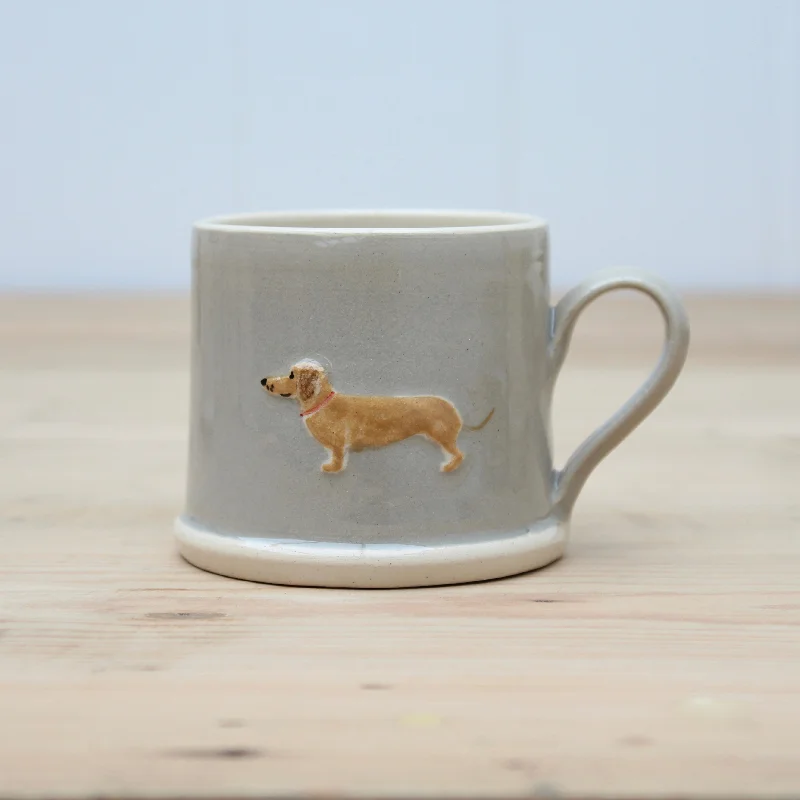 coffee mugs with photo and name -Hogben Espresso Cups - Dachshund