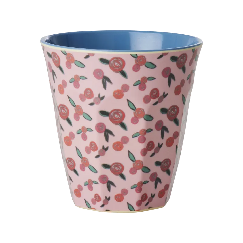 custom coffee cups with name for gifts -Medium Cup - Rose is a Rose Print