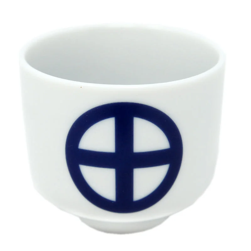 funny coffee cups for family -Sake Cup Family Crest Marunijuji