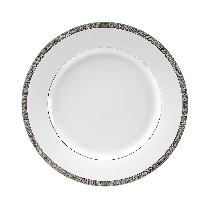 porcelain plates for fine dining -10 Strawberry Street Luxor Platinum Dinner Plate (Set of 6)