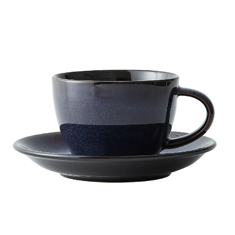 stylish coffee mugs with custom designs -Rustic - Cup & Saucer