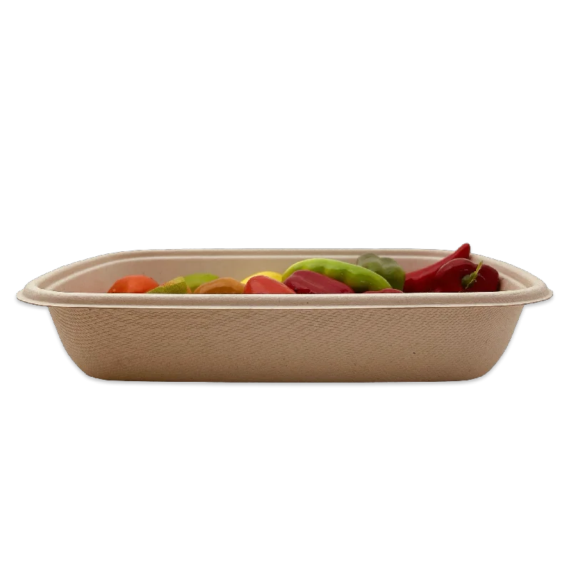 portable tableware sets for camping -CR750 25OZ Natural Pulp Tray