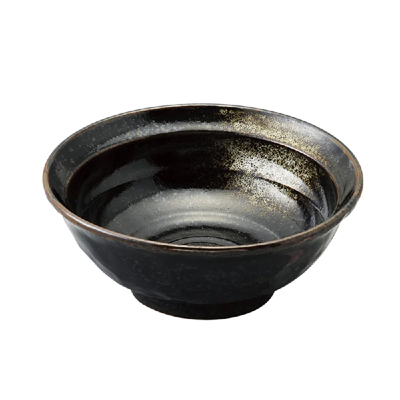 disposable wooden cutlery -35 oz Ramen, Donburi Bowl Japanese Oil Crystal with Uneven Surface (Ishimegata) 6.3