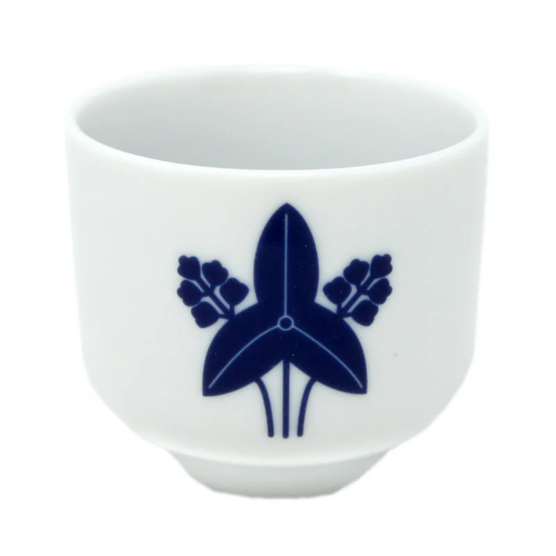 custom ceramic mugs for tea lovers -Sake Cup Family Crest Omodaka