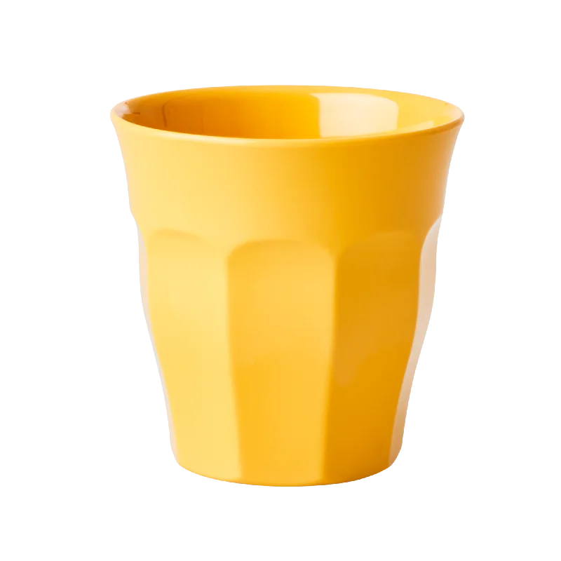 best custom coffee tumblers for camping -Medium Melamine Cup | Yellow