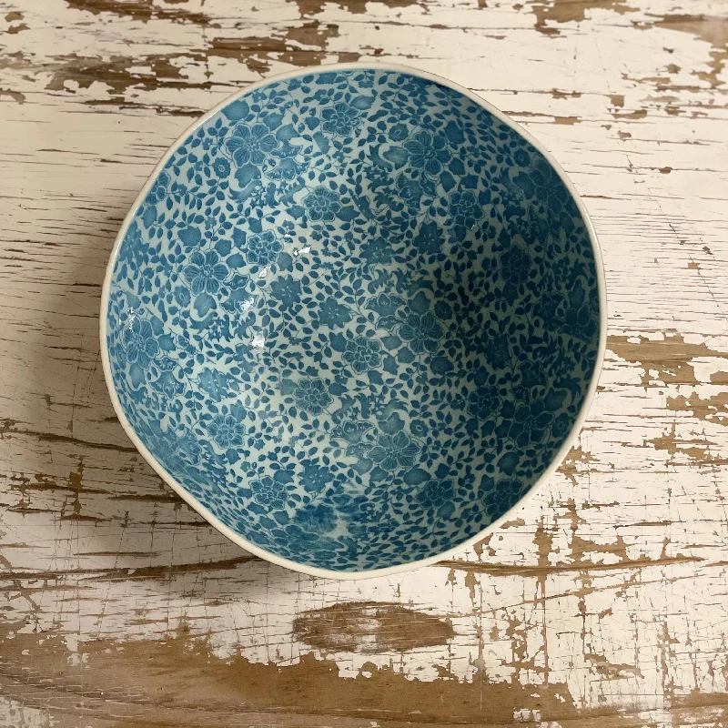 modern glass dinner plates for weddings -Watermelon Blue - Large