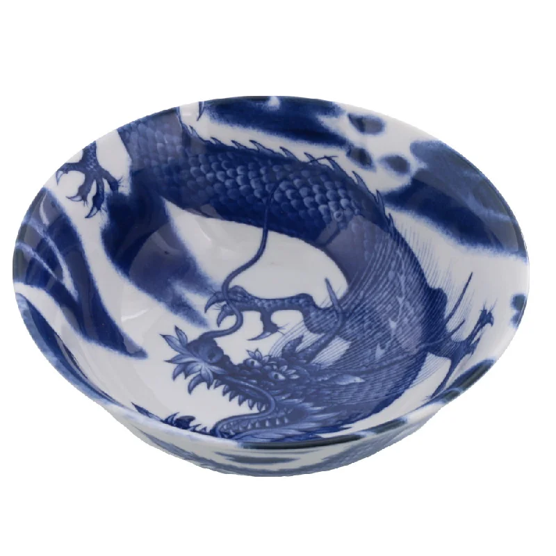 luxury disposable cups -Blue and White Donburi Bowl - Dragon