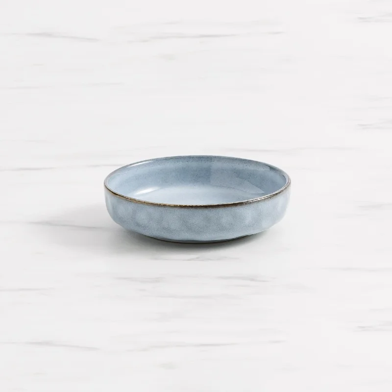 elegant bamboo dinnerware for kids -Salisbury & Co Baltic Dip Bowl 14.5cm in Blue Grey