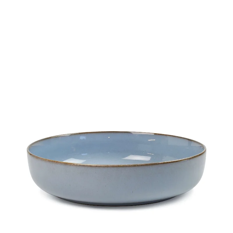 elegant dinner plates for fine dining -Relic Salad Bowl 28 x 7cm - Blue