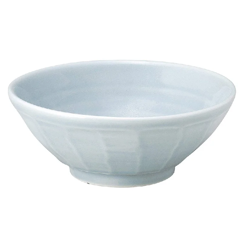 rustic dinner plates for home -48 oz Ramen, Donburi Bowl Stylish Blue-White Scraped Bowl