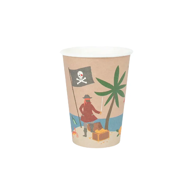 coffee cups with your favorite quote -Pirate Party Paper Cups 8ct