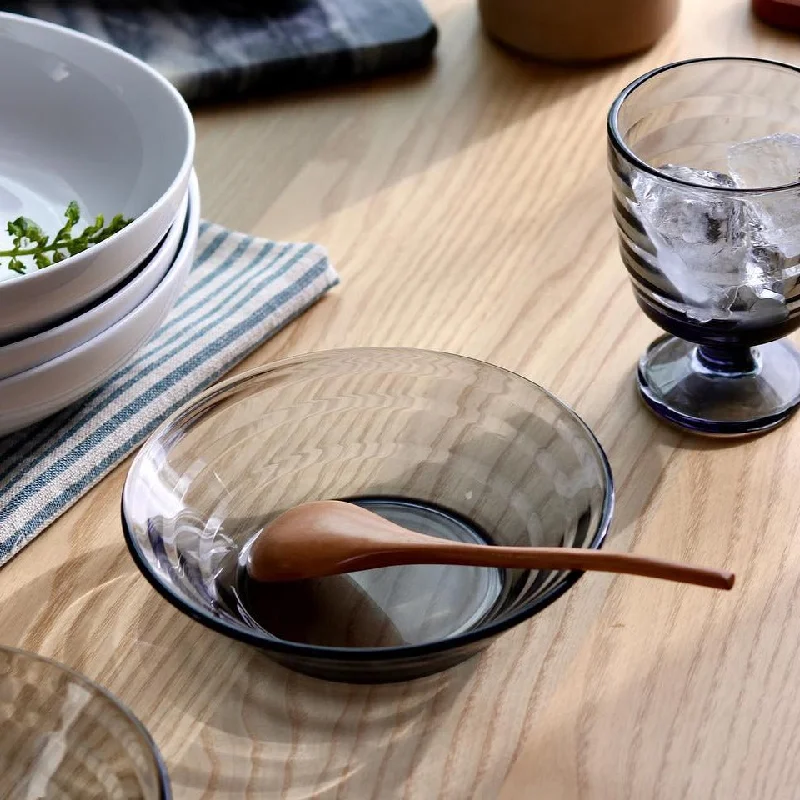 porcelain soup bowls -Lelac Smokey Grey Cereal Bowl