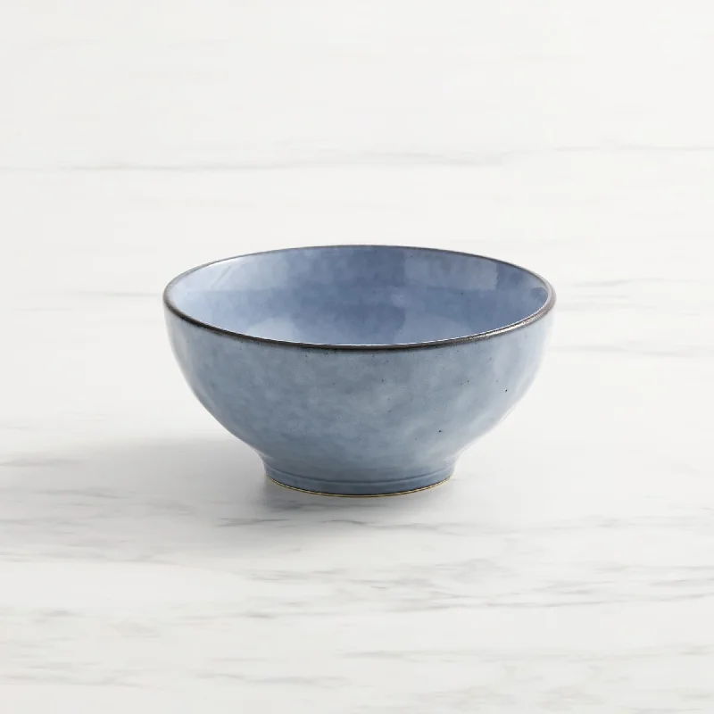 biodegradable dinner plates for outdoor parties -Salisbury & Co Baltic Noodle Bowl 17.5cm in Blue Grey