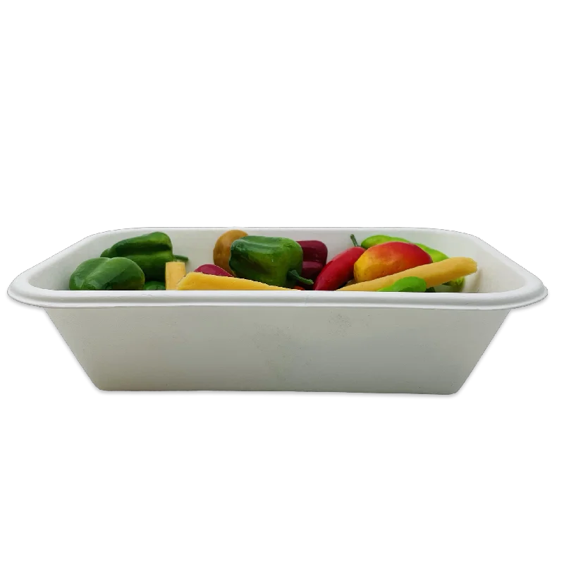 high-quality plastic serving spoons -PP32T 32OZ Bagasse Food Tray