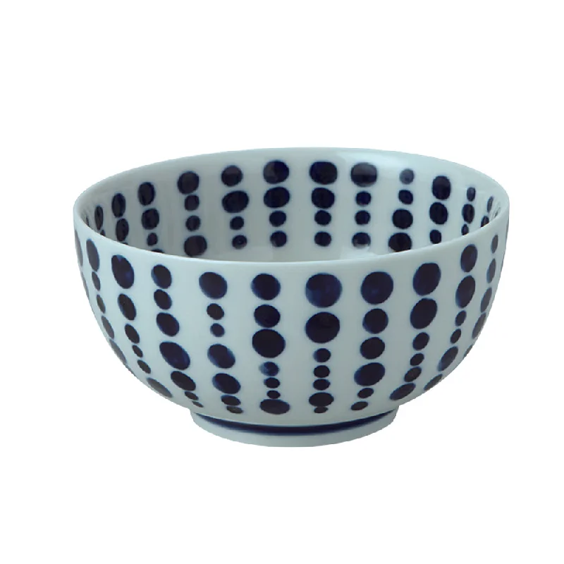 reusable plastic plates for parties -Polka Dot Multi-Purpose Donburi Bowl - Large