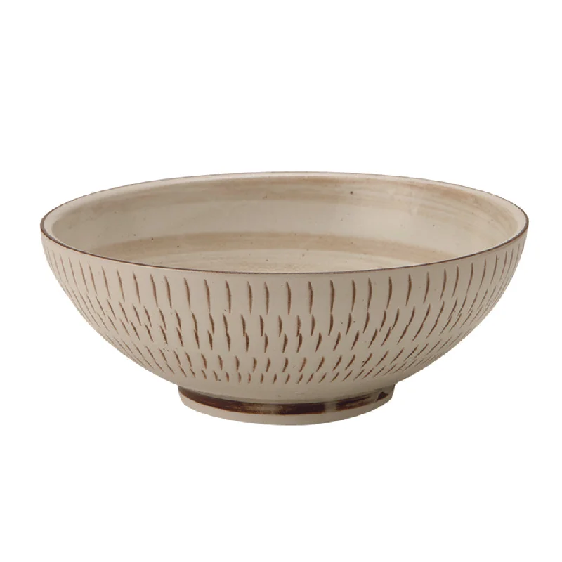 compostable serving plates -Large 51 oz Wide Mouth Ramen, Donburi Bowl Japanese Traditional Pattern (Minomingei)