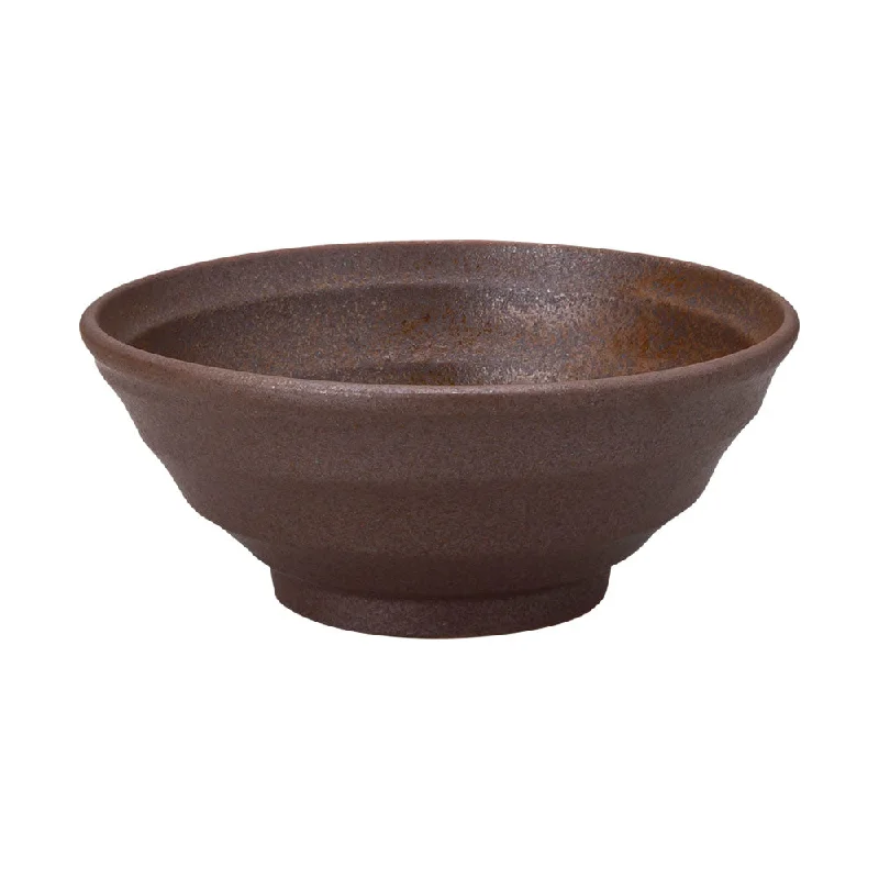 reusable dinner plates for catering -Bizen 8.1" Brown Donburi Bowl