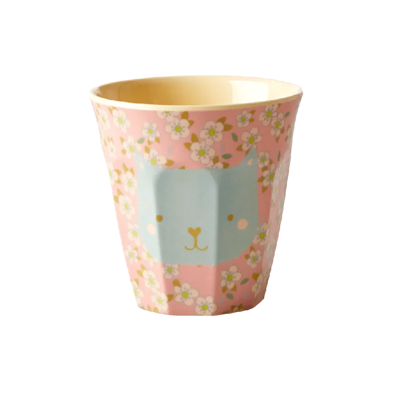 thermal coffee tumblers for work -Melamine Cup - Small | Cat Print