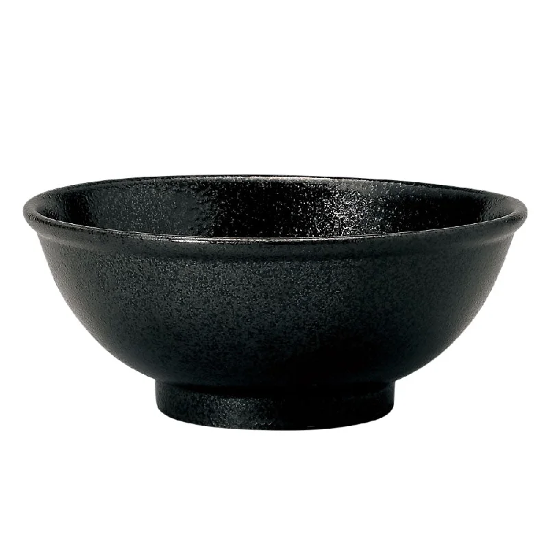 stackable glass cups for drinks -Kokuyou 8.3" Black Donburi Bowl