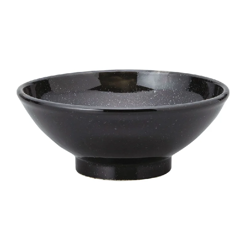 ceramic appetizer plates -8.7" Kuromikage Black Granite Donburi Bowl