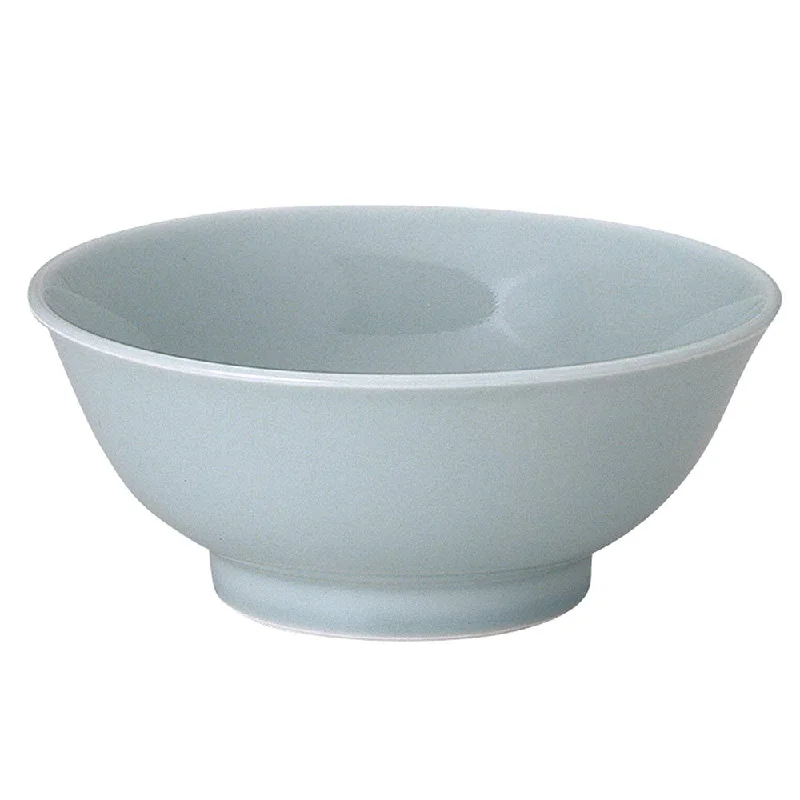 modern porcelain dinnerware sets -45 oz Ramen, Donburi Bowl Simple Blue-White Bowl with Tall Bottom