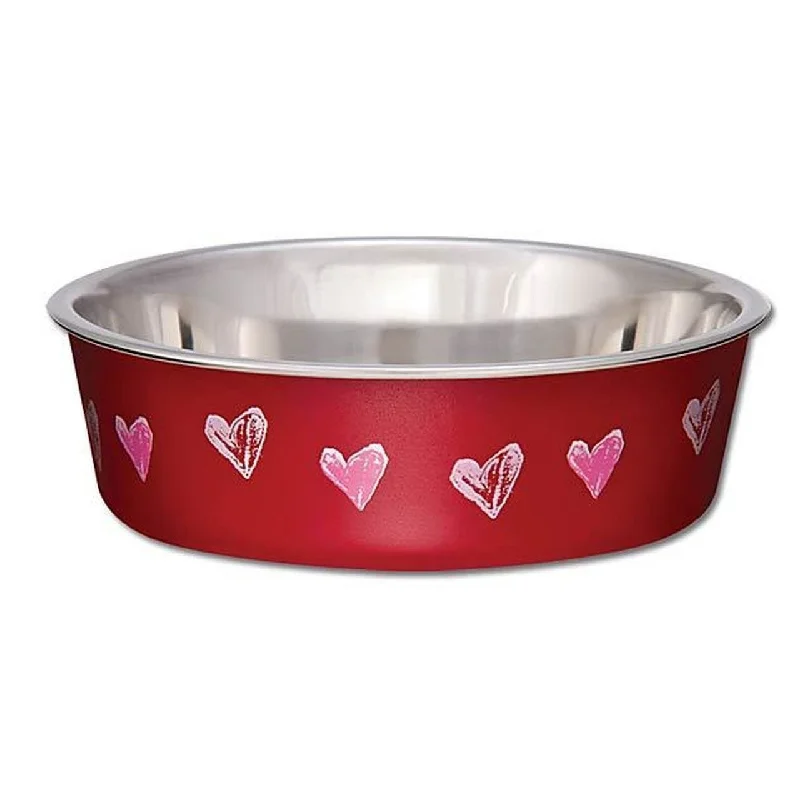 portable dinnerware for camping -Loving Pets Bella Cat Bowl Valentine Extra Small^^^