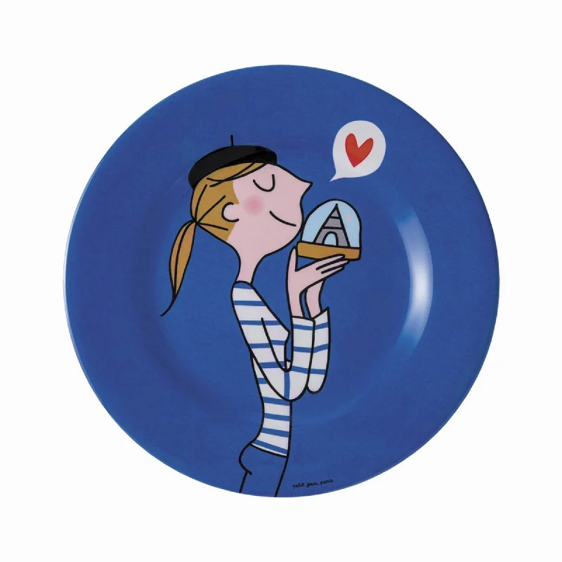 elegant dinner plates for catering -Petit Jour Paris Dessert Plate “Parisienne” Blue