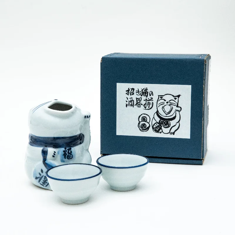 unique travel coffee mugs for camping -3pcs For Gift In Box Porcelain Tokkuri Sake Bottle & Cups