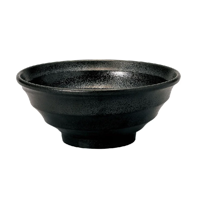 heavy-duty disposable serving plates -Kokuyou 8.4" Black Donburi Bowl