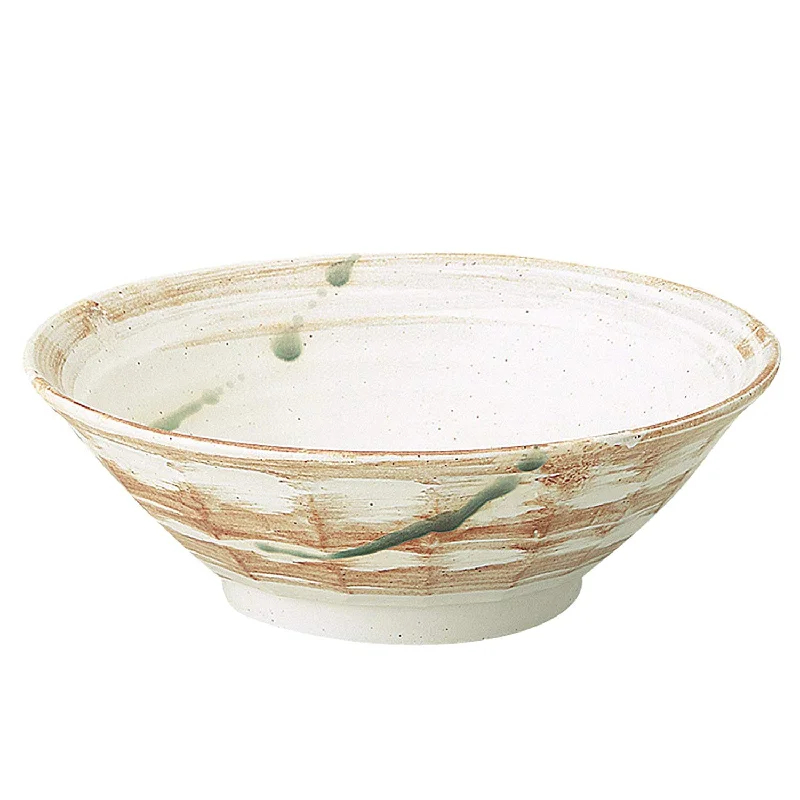 high-quality wooden dinnerware sets -45 oz Ramen, Donburi Bowl Artistic Pattern Bowl with Scraped Surface