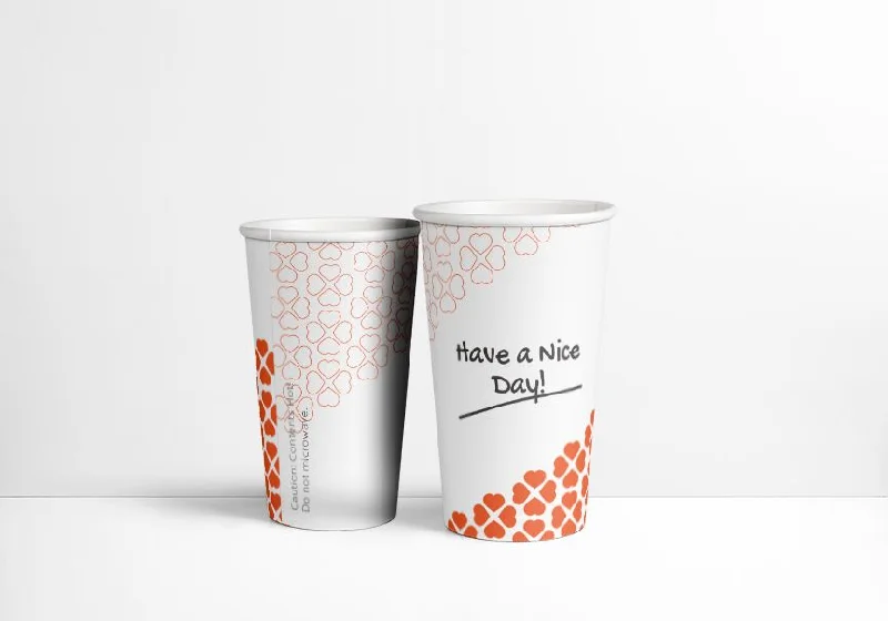 coffee mugs with your name on it -16OZ 'NICE DAY' PAPER HOT CUP 1000CT (SKU #70308)