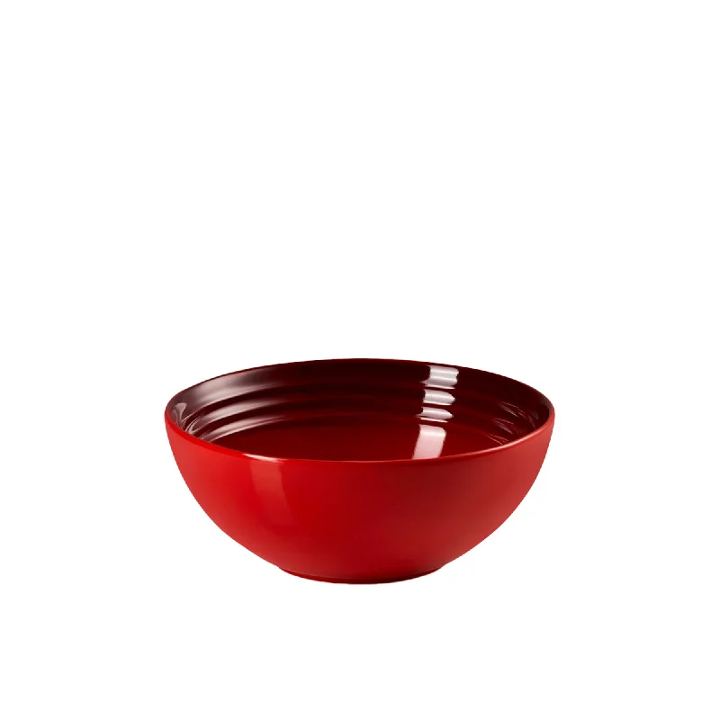 fine china dinner plates for events -Le Creuset Stoneware Cereal Bowl 16cm Cerise in Red