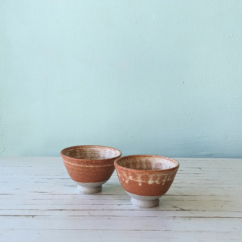 reusable plastic serving trays -Shino Mini Bowl (Snow Monkey Pottery)