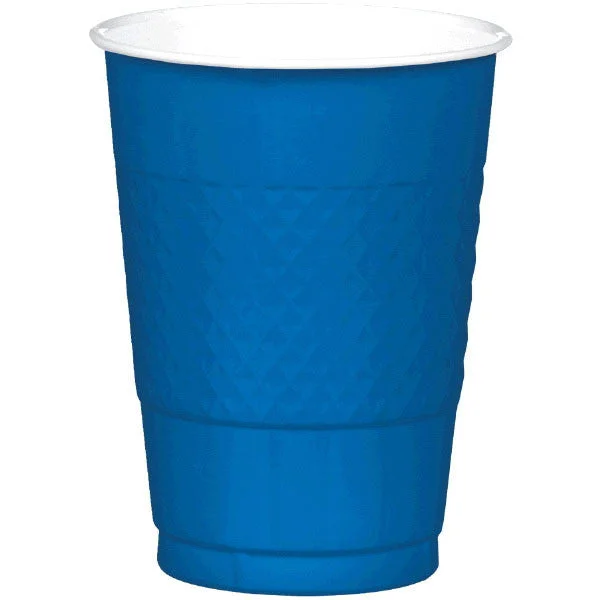 custom mugs with funny images -PLASTIC CUPS - ROYAL BLUE   16OZ   20 COUNT