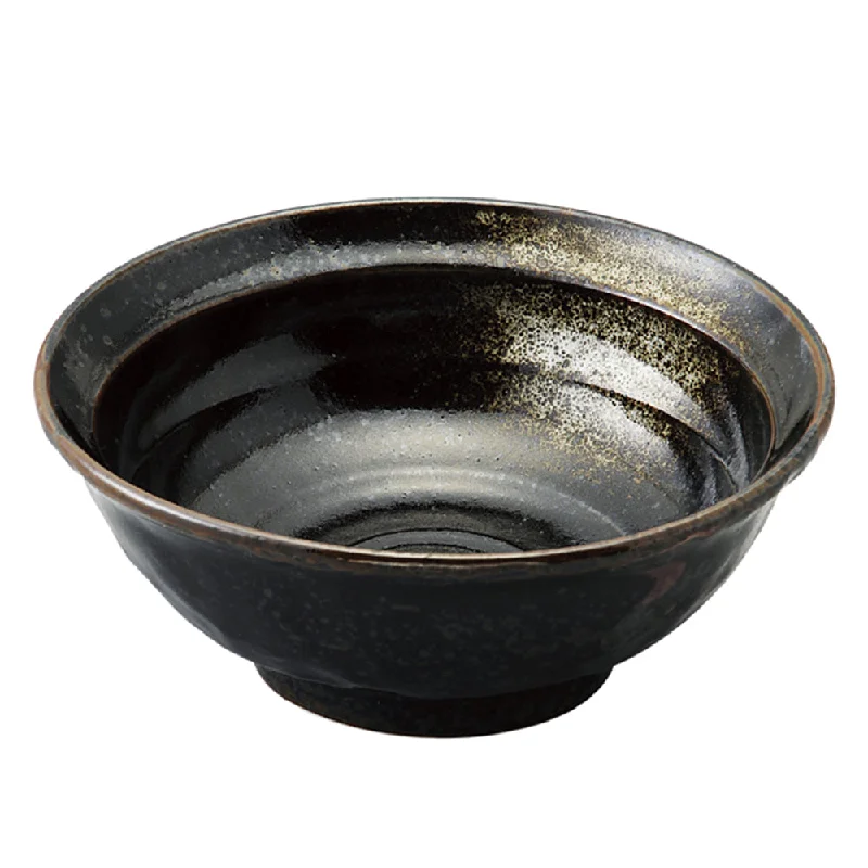 modern stainless steel serving spoons -47 oz Ramen, Donburi Bowl Japanese Oil Crystal with Uneven Surface (Ishimegata) 6.8