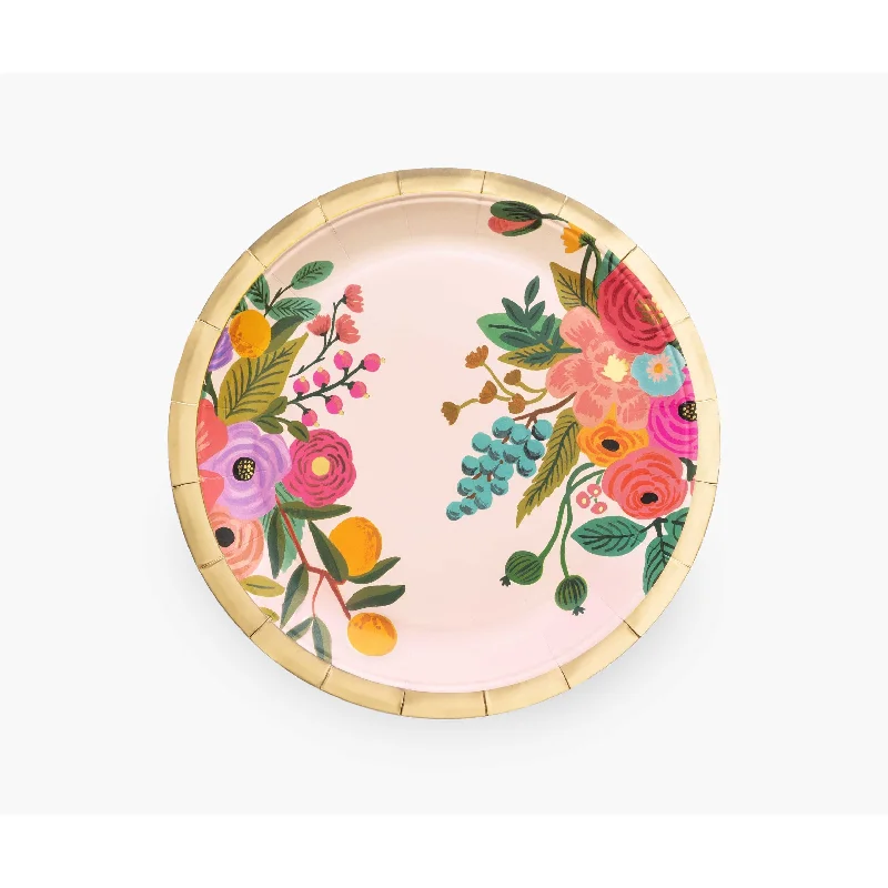 elegant serving trays with handles -Rifle Paper Co Garden Party Large Plates