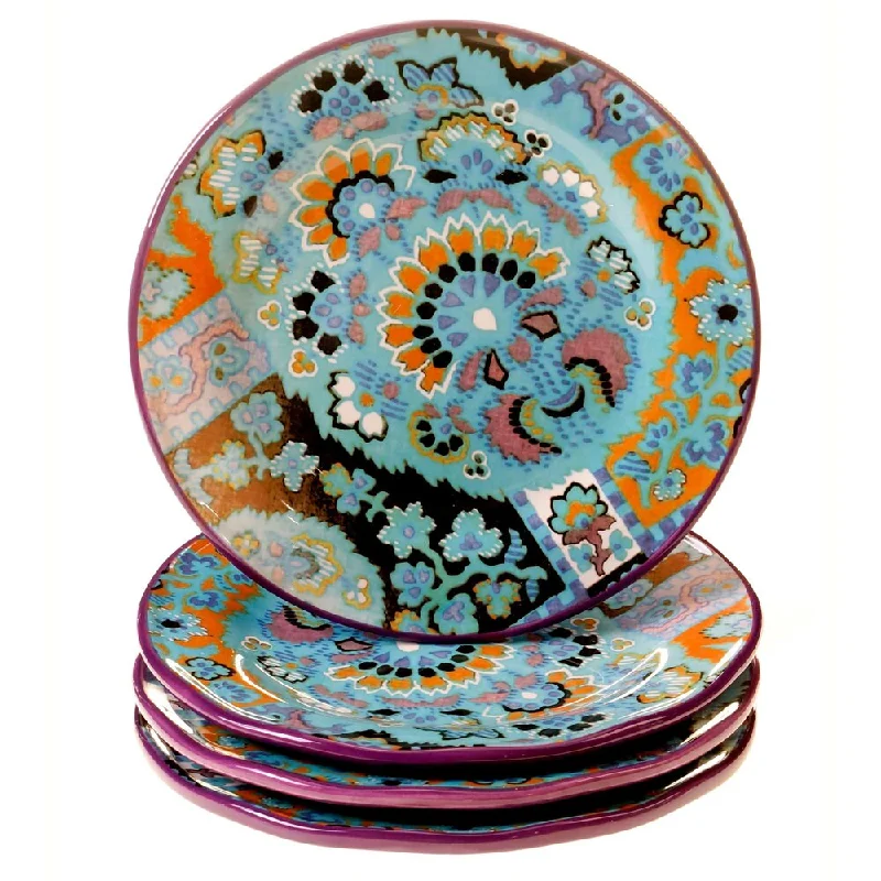 elegant glass serving platters -Tracy Porter for Poetic Wanderlust 'Rose Boheme' Dessert Plates (Set of 4)