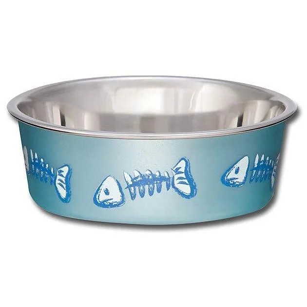 luxury flatware sets for formal dining -Loving Pets Bella Cat Bowl Blue Fish Extra Small^^^