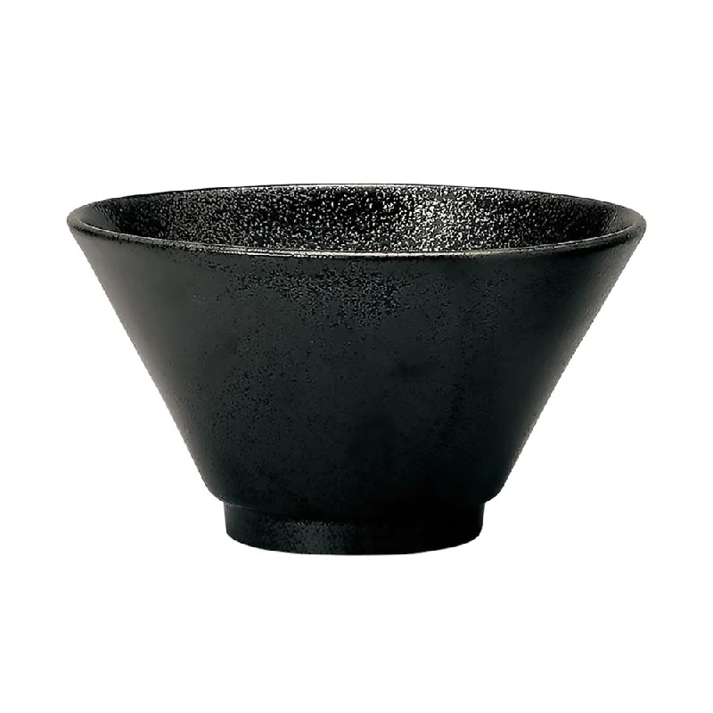 eco-friendly glass cups -Kokuyou 7.4" Black Noodle Bowl