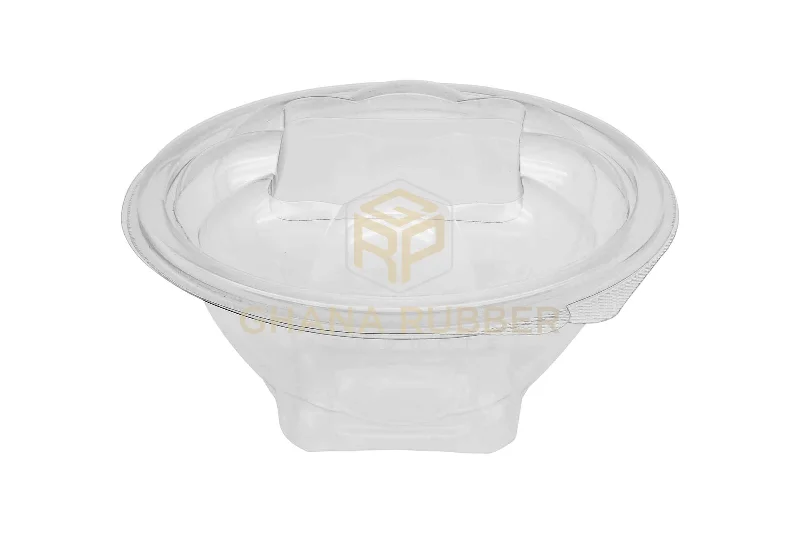 heavy-duty plastic dinnerware -Round Salad Bowls Transparent 375cc