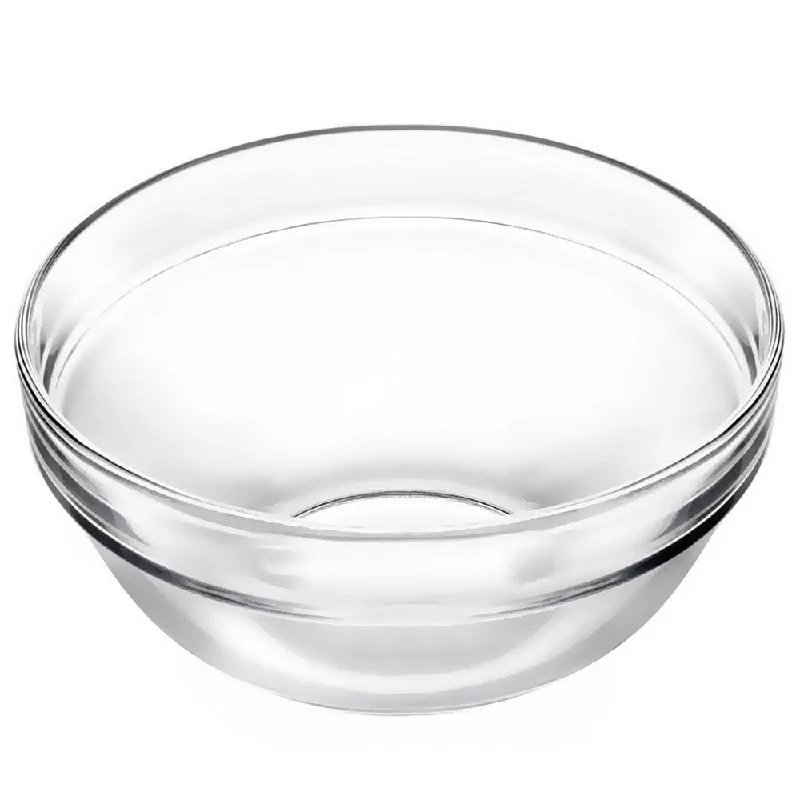 durable porcelain serving bowls -Luminarc Empilable Glass Salad Bowl