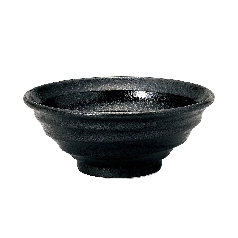 bamboo dinner plates for formal events -Kokuyou 7.8" Black Donburi Bowl