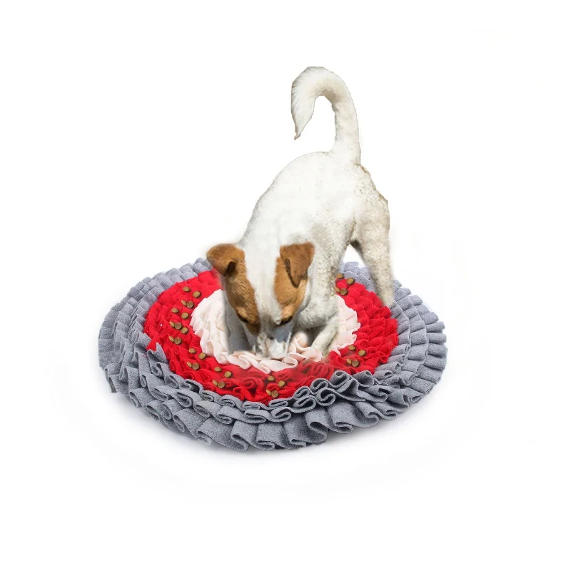 porcelain serving plates for weddings -All For Paws Dig It Play and Treat Round Fluffy Snuffle Mat Dog Toy