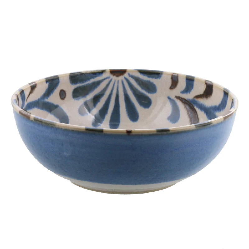 eco-friendly plastic serving bowls -Ryukyu Donburi Bowl - Flowers