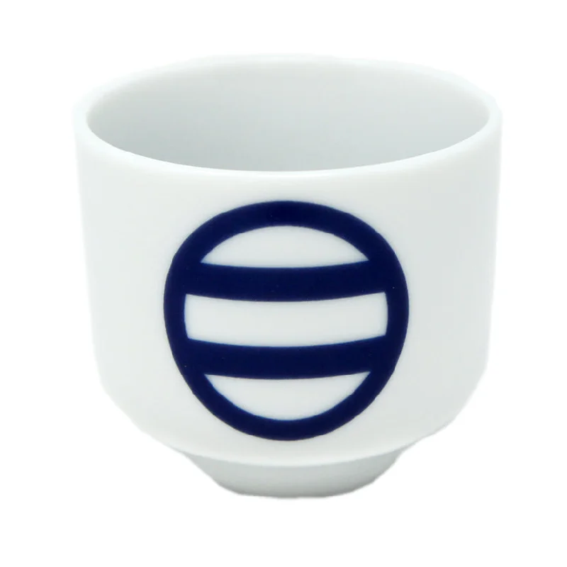 custom coffee tumblers for work events -Sake Cup Family Crest Marunifutatsuhiki