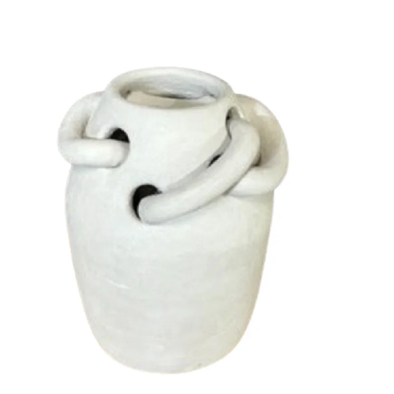 modern white flower vase -Brody Vase