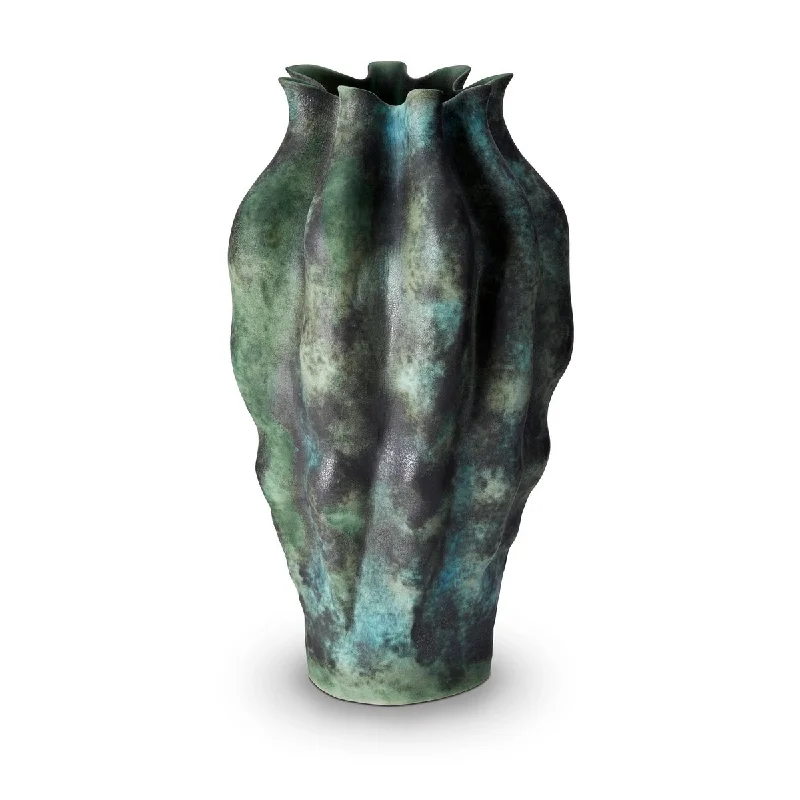 luxury handmade ceramic flower vase for home -Cenote Vase, Extra-Large