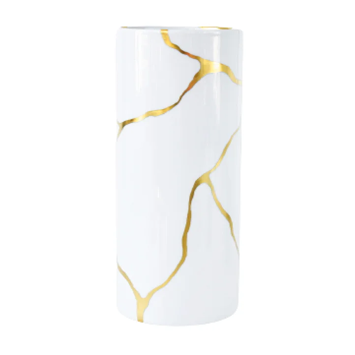 colorful modern glass flower vase -Kintsugi Sarkis Vase