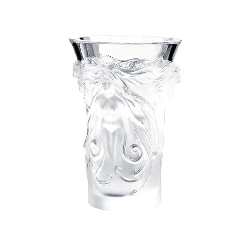 crystal flower vase with unique design -Fantasia Vase